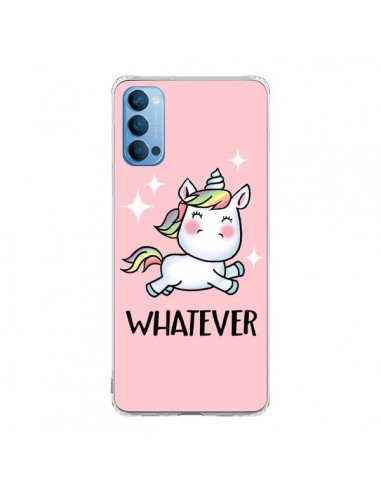 Coque Oppo Reno4 Pro 5G Licorne Whatever - Maryline Cazenave