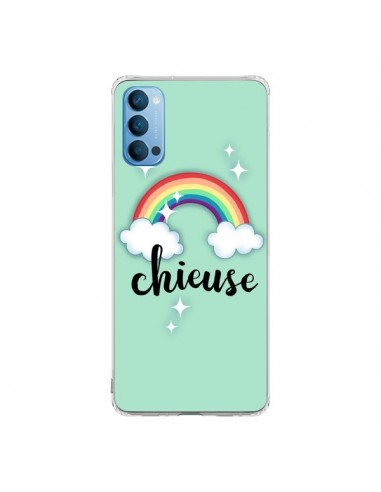 Coque Oppo Reno4 Pro 5G Chieuse Arc en Ciel - Maryline Cazenave