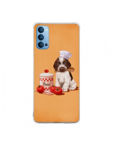 Coque Oppo Reno4 Pro 5G Chien Dog Pates Pasta Cuisinier - Maryline Cazenave