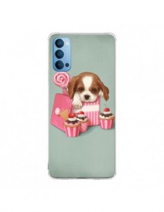 Coque Oppo Reno4 Pro 5G Chien Dog Cupcake Gateau Boite -...