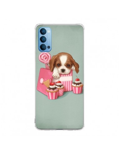 Coque Oppo Reno4 Pro 5G Chien Dog Cupcake Gateau Boite - Maryline Cazenave