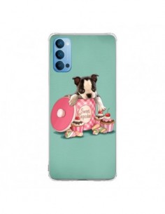 Coque Oppo Reno4 Pro 5G Chien Dog Cupcakes Gateau Boite -...