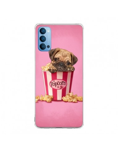 Coque Oppo Reno4 Pro 5G Chien Dog Popcorn Film - Maryline Cazenave