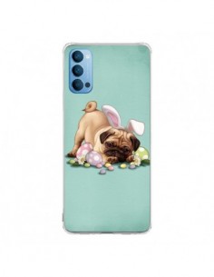 Coque Oppo Reno4 Pro 5G Chien Dog Rabbit Lapin Pâques...