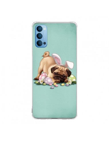 Coque Oppo Reno4 Pro 5G Chien Dog Rabbit Lapin Pâques Easter - Maryline Cazenave