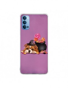 Coque Oppo Reno4 Pro 5G Chien Dog Halloween Sorciere...