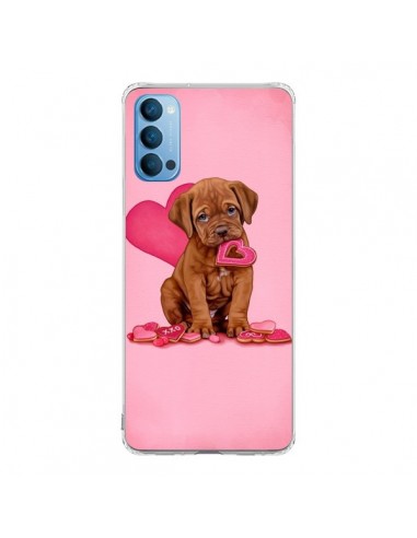 Coque Oppo Reno4 Pro 5G Chien Dog Gateau Coeur Love - Maryline Cazenave