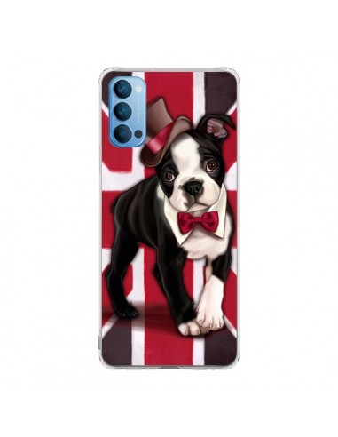 Coque Oppo Reno4 Pro 5G Chien Dog Anglais UK British Gentleman - Maryline Cazenave