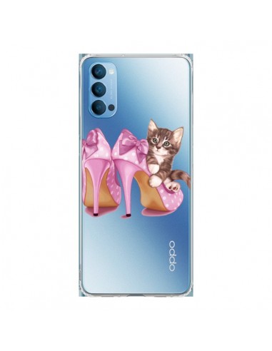 Coque Oppo Reno4 Pro 5G Chaton Chat Kitten Chaussures Shoes Transparente - Maryline Cazenave