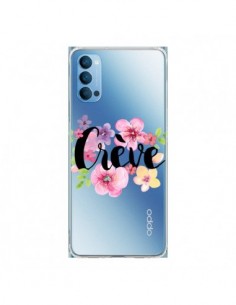 Coque Oppo Reno4 Pro 5G Crève Fleurs Transparente -...