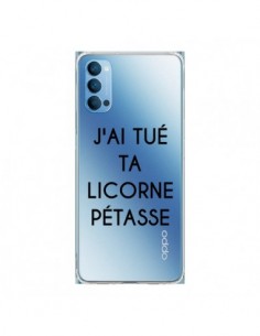 Coque Oppo Reno4 Pro 5G Tué Licorne Pétasse Transparente...