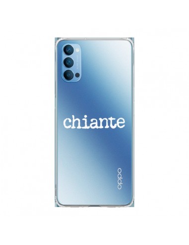 Coque Oppo Reno4 Pro 5G Chiante Blanc Transparente - Maryline Cazenave