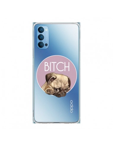 Coque Oppo Reno4 Pro 5G Bulldog Bitch Transparente - Maryline Cazenave
