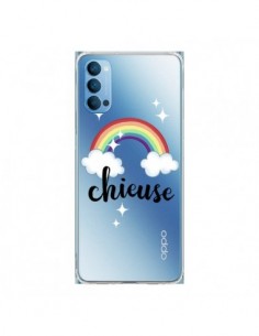 Coque Oppo Reno4 Pro 5G Chieuse Arc En Ciel Transparente...