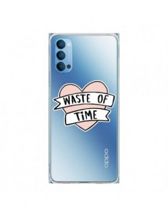 Coque Oppo Reno4 Pro 5G Waste Of Time Transparente -...