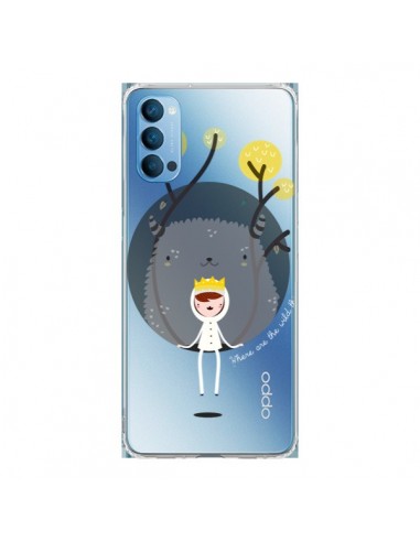 Coque Oppo Reno4 Pro 5G Monstre Princesse Transparente - Maria Jose Da Luz