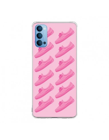 Coque Oppo Reno4 Pro 5G Pink Rose Vans Chaussures - Mikadololo