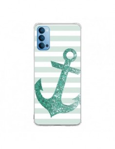 Coque Oppo Reno4 Pro 5G Ancre Vert Navire - Monica Martinez