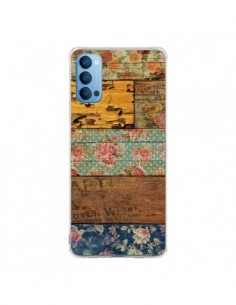 Coque Oppo Reno4 Pro 5G Barocco Style Bois - Maximilian San