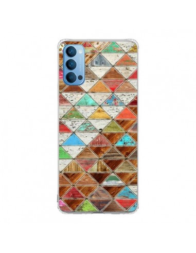 Coque Oppo Reno4 Pro 5G Love Pattern Triangle - Maximilian San