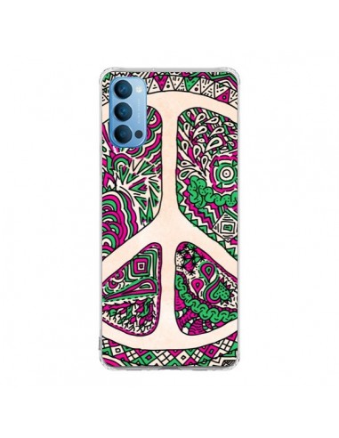 Coque Oppo Reno4 Pro 5G Peace and Love Azteque Vainilla - Maximilian San