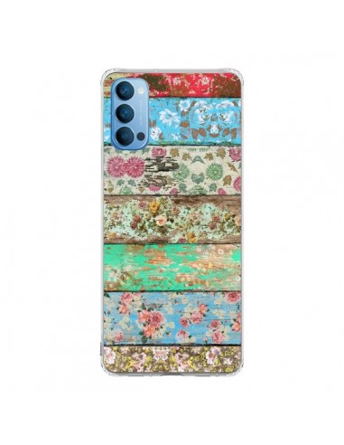 Coque Oppo Reno4 Pro 5G Rococo Style Bois Fleur - Maximilian San