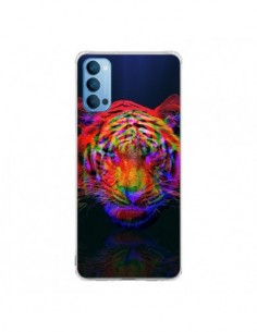 Coque Oppo Reno4 Pro 5G Tigre Beautiful Aberration -...
