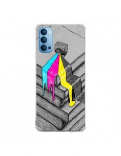 Coque Oppo Reno4 Pro 5G Appareil Photo Bleeding Words -...