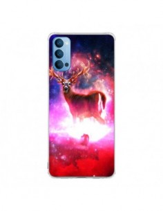 Coque Oppo Reno4 Pro 5G Cosmic Deer Cerf Galaxy -...