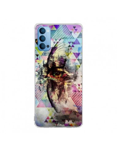 Coque Oppo Reno4 Pro 5G Oeil Triangle Oiseau Cry Bird - Maximilian San