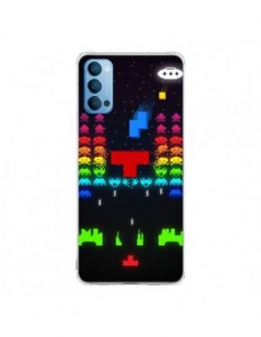 Coque Oppo Reno4 Pro 5G Invatris Space Invaders Tetris...
