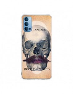 Coque Oppo Reno4 Pro 5G Rock Skull Tête de Mort -...