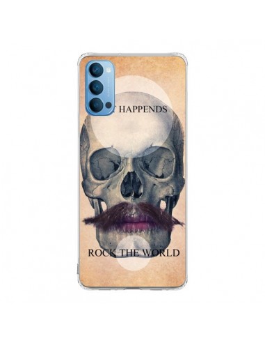 Coque Oppo Reno4 Pro 5G Rock Skull Tête de Mort - Maximilian San