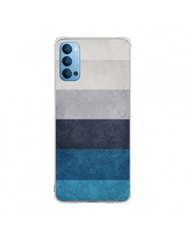 Coque Oppo Reno4 Pro 5G Bandes Horizontales Greece Hues - Maximilian San