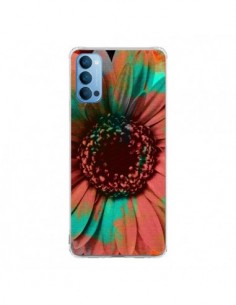 Coque Oppo Reno4 Pro 5G Tournesol Lysergic Flower -...