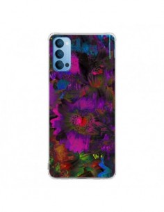 Coque Oppo Reno4 Pro 5G Fleurs Lysergic Lujan -...