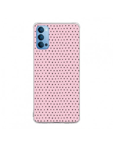 Coque Oppo Reno4 Pro 5G Artsy Dots Pink - Ninola Design