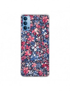 Coque Oppo Reno4 Pro 5G Colorful Little Flowers Navy -...