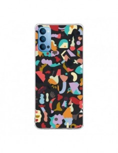 Coque Oppo Reno4 Pro 5G Dreamy Animal Shapes Black -...