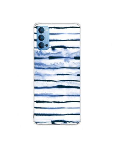 Coque Oppo Reno4 Pro 5G Electric Lines White - Ninola Design