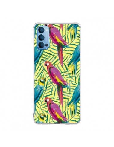 Coque Oppo Reno4 Pro 5G Tropical Monstera Leaves Multicolored - Ninola Design