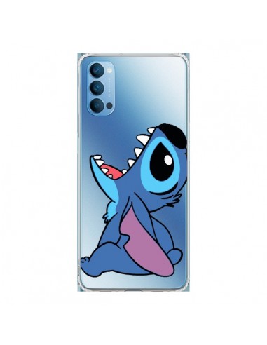 Coque Oppo Reno4 Pro 5G Stitch de Lilo et Stitch Transparente