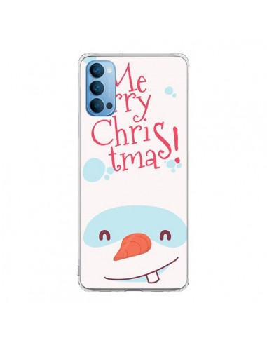 Coque Oppo Reno4 Pro 5G Bonhomme de Neige Merry Christmas Noël - Nico