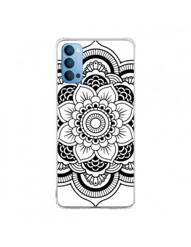 Coque Oppo Reno4 Pro 5G Mandala Noir Azteque - Nico