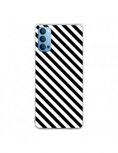 Coque Oppo Reno4 Pro 5G Bonbon Candy Noire et Blanche...