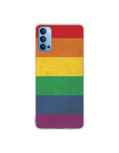 Coque Oppo Reno4 Pro 5G Drapeau Arc En Ciel Gay - Nico