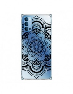 Coque Oppo Reno4 Pro 5G Mandala Noir Azteque Transparente...