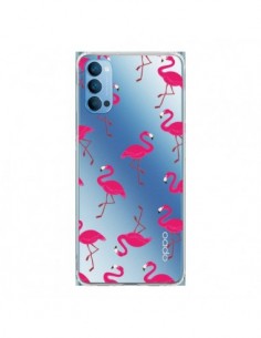 Coque Oppo Reno4 Pro 5G flamant Rose et Flamingo...