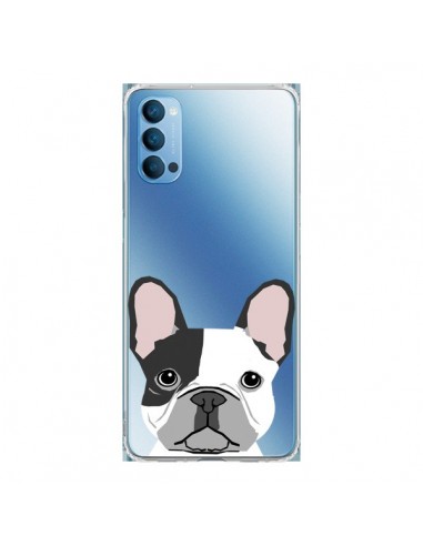 Coque Oppo Reno4 Pro 5G Bulldog Français Chien Transparente - Pet Friendly