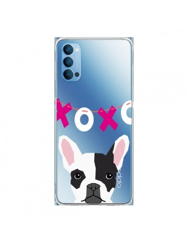 Coque Oppo Reno4 Pro 5G Bulldog Français XoXo Chien Transparente - Pet Friendly